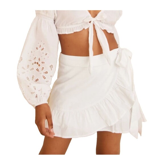 Lilly Pulitzer Women’s Faye Skort White Petal Eyelet size 8 NWT Boho Coquette
